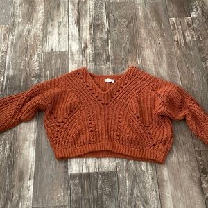 Thick burnt orange sweater